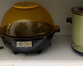 VINTAGE CROCKPOT, WEST BEND POPCORN POPPER