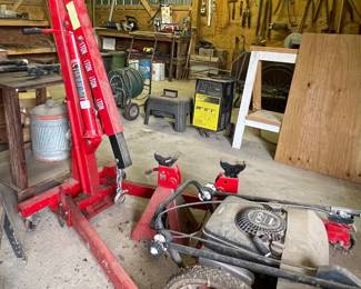 ENGINE HOIST, JACK STANDS