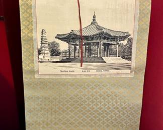 VINTAGE “PAGODA PARK” SEOUL KOREA SCROLL