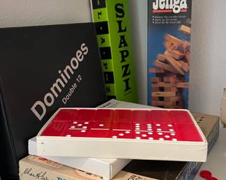 VINTAGE RED DOMINOES, VINTAGE GAMES