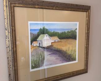 Landscape watercolor artwork
