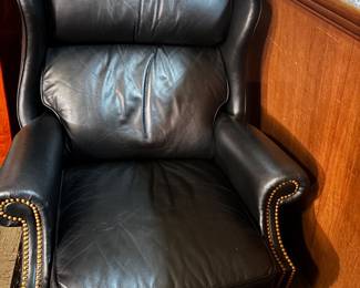 Leather Wingback recliner outstanding comfort and style