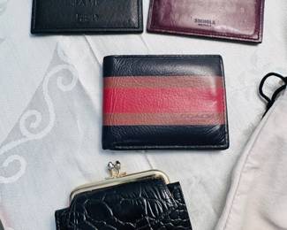Shinola, Coach, vintage turtle wallets