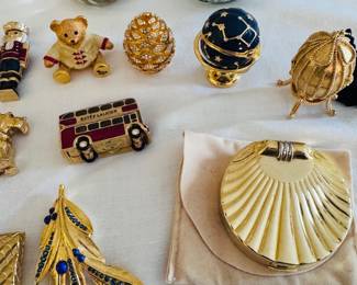 Collection of vintage Estee Lauder Solid Perfumes