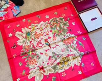 Salvatore Ferragamo silk scarf