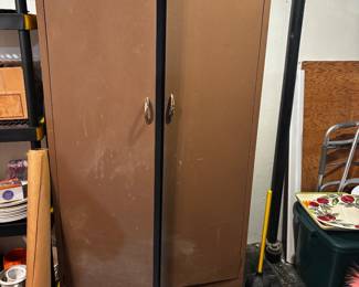 Metal storage cabinet