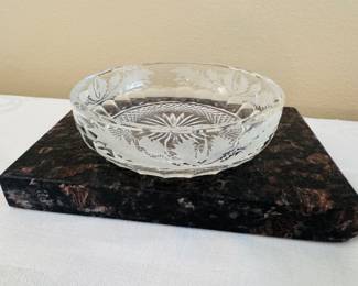 Edinburgh Thistle Crystal bowl