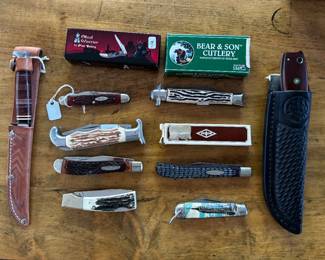 Mixed lot vintage pocket knives
