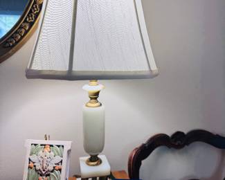 Brass and Alabaster lamp
