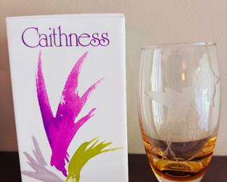 Vintage Caithness of Scotland art glass vase