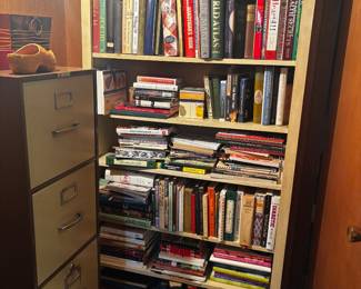 Bookshelf of a different off-white cream color