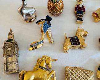 Collection of vintage Estee Lauder solid perfumes