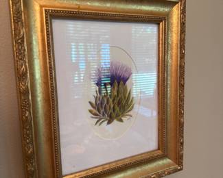 Floral framed artwork