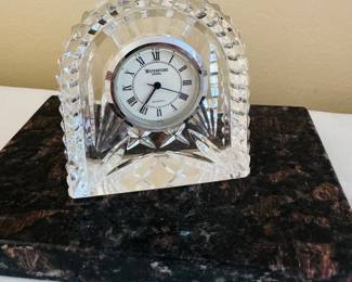Waterford crystal clock