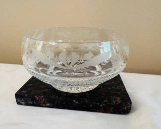 Edinburgh Thistle Crystal bowl