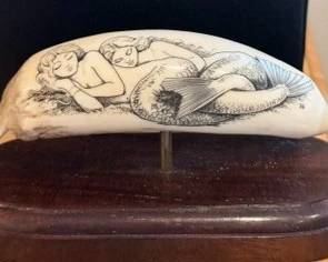 Scrimshaw w/ Certificate of Authentication