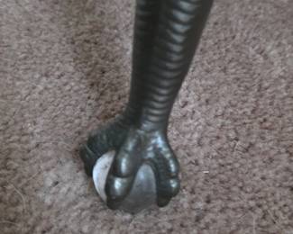 Victorian Style Ball and Claw Foot Piano Stool