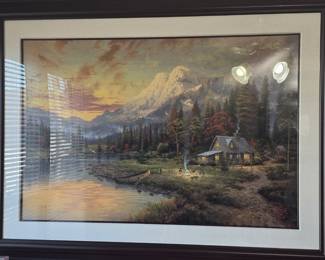 Thomas Kinkade "Mountain Retreat" Limited Edition Canvas Print