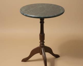 Bombay Company Marble Top Pedestal Table