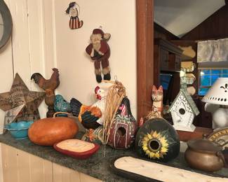 Hand painted country decor items 