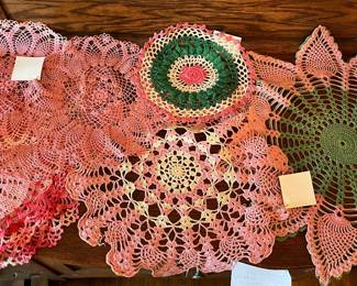 Many doilies in main house