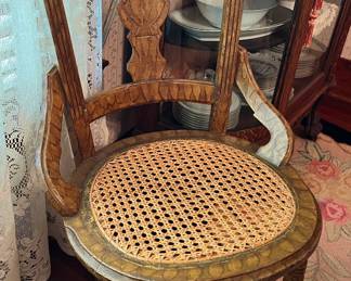 Cane back chair in main house