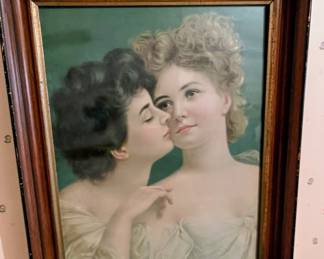 Framed print in main house