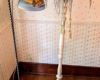 Antique floor lamps in main house
