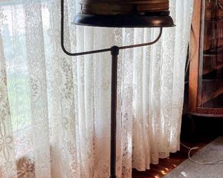 Vintage metal birdcage, and stand in main house