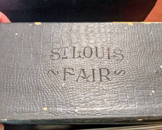 Box set of “St Louis Fair” stereoscope cards