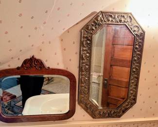 Antique mirrors in main house