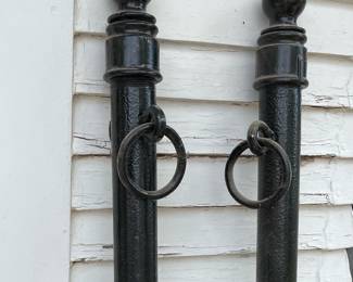 Hitching posts in garage