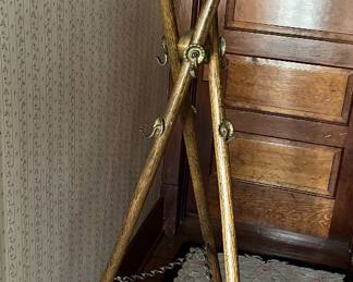 Antique ball and stick style hat/coat rack in main house