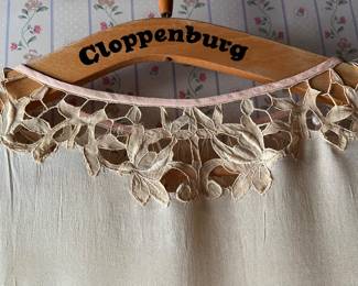 Decorative collar on vintage dress in main house