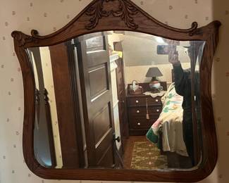 Antique mirror in main house