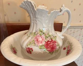 Antique pitcher and basin in main house
