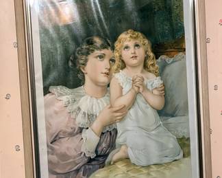 Framed print in main house