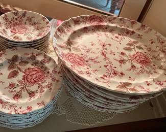 Johnson and Brothers “Rose chintz” dishes in main house