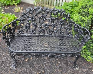 Cast Iron Bench Robert Wood made in Philadelphia