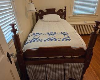 Robe bed converted to twin bed