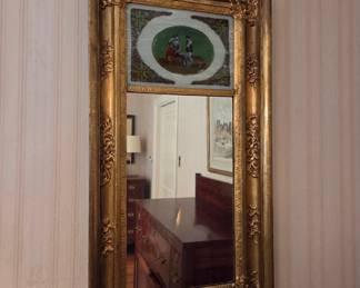 Reverse painted mirror