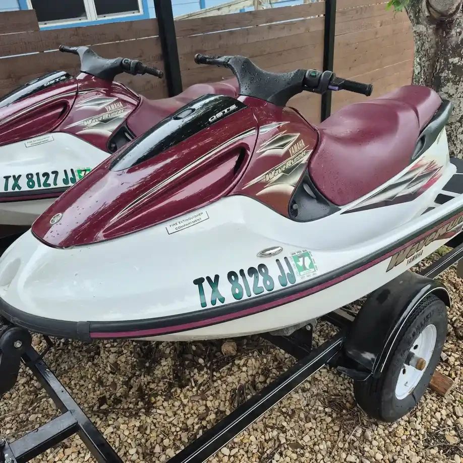 Pair Of 2000 Yamaha WaveRunners GP760 With Trailer And Covers Untested ASIS