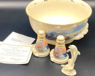 Lenox A Light in the Storm bowl designed by Thomas Kinkade