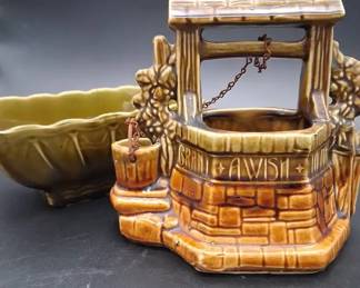 McCoy Wishing Well And Green Planter