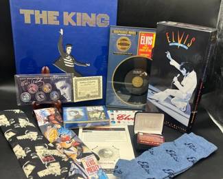 Elvis Coin Set, Collectible 45 Record, More