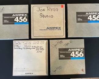 Jon Rygg Master Studio Recordings On Ampex 456 Signed by Artist