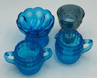 Vintage Blue Glass