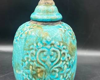Pottery Urn Turquoise
