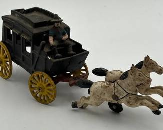 Vintage Cast Iron Stagecoach