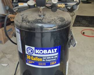 Kobalt 30 gallon air compressor